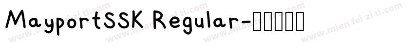 MayportSSK Regular字体转换